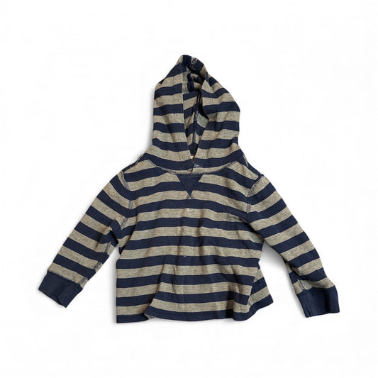 #28 REDUCED Hanna Andersson Boys Long Sleeve Striped Hooded Shirt Size 3