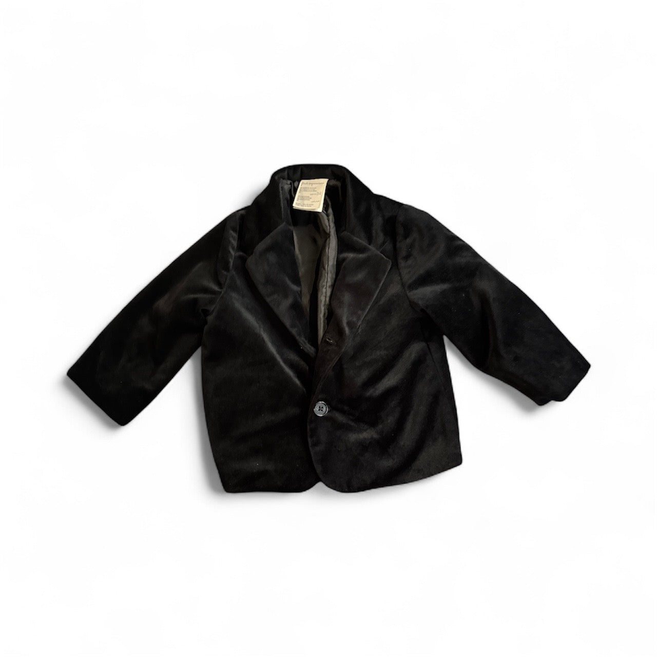 #28 REDUCED First Impressions Baby Boy Black Velour Blazer Size 12M