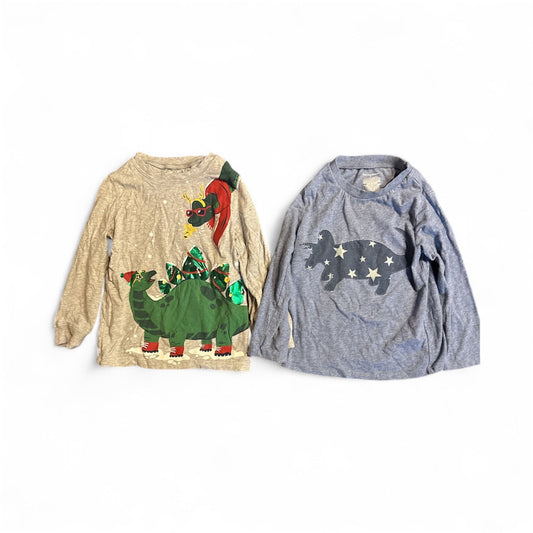 #28 REDUCED First Impressions / Carters Dinosaur Shirts Size 3T