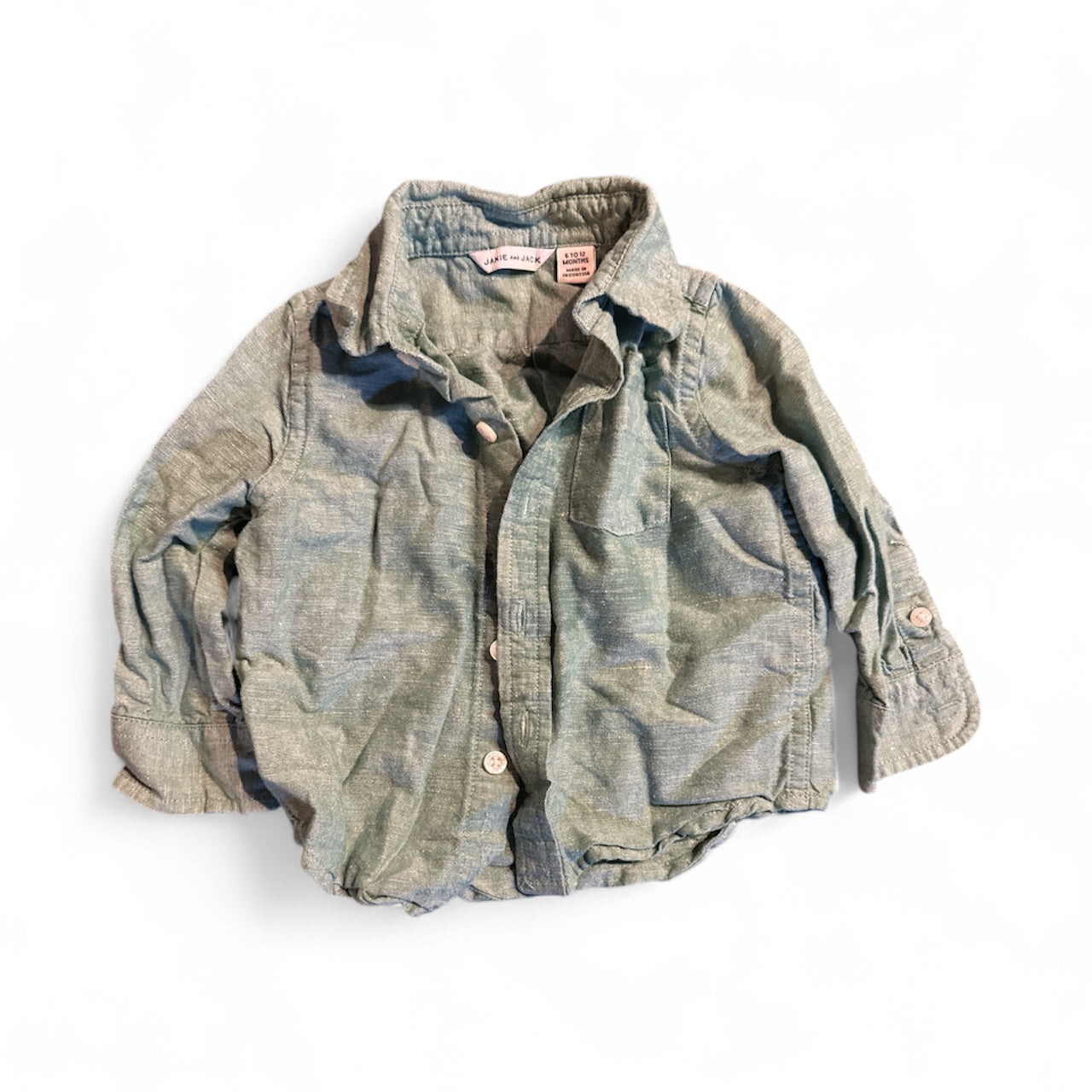 #28 REDUCED Janie & Jack Boys Long Sleeve Button Down Shirts and Sweater Bundle 6-12M