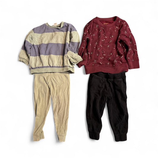 #28 REDUCED  Boys H&M / Cat & Jack Sweatshirt and Pants Bundle Size 2T
