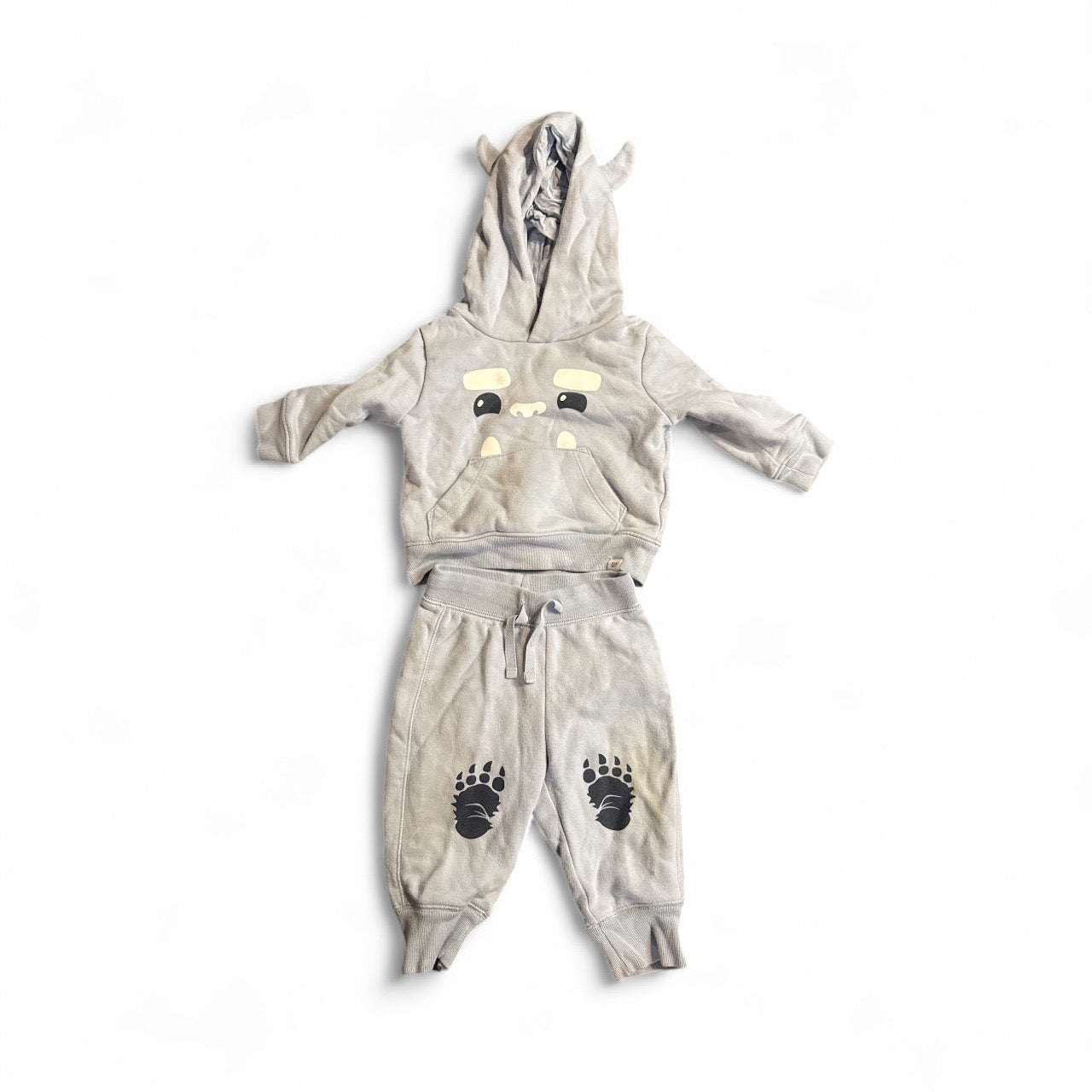 #28 REDUCED  Baby Gap Monster Hooded Sweatshirt and Pants Size 12-18M