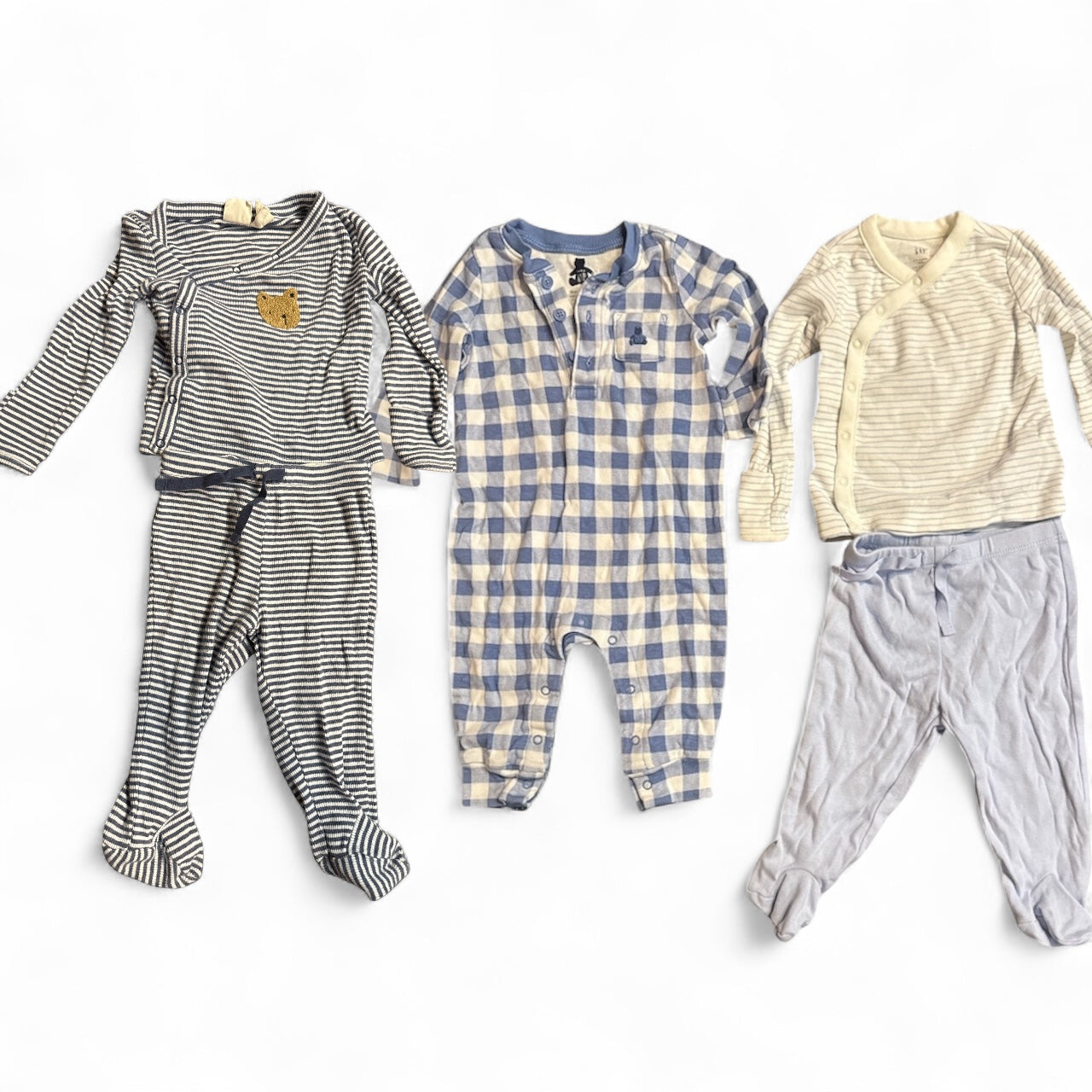 #28 REDUCED Baby Gap Bear Pajama Bundle Size 3-6M