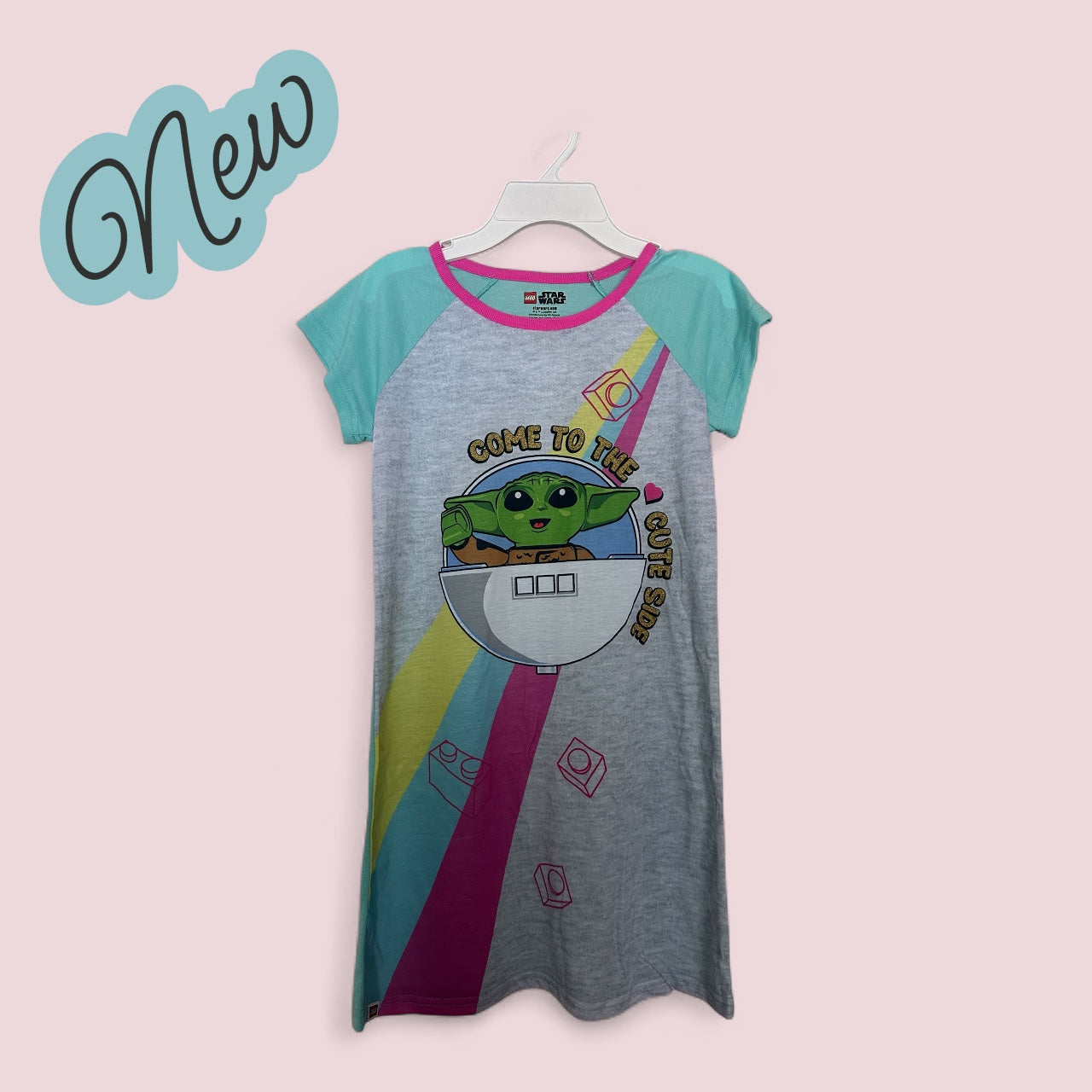 #77 NWT Star Wars Baby Yoda Nightgown, Size 6/6x (#2)