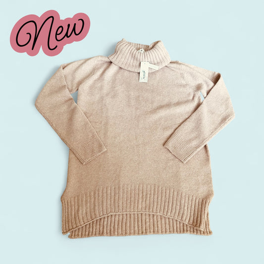 #77 NWT Nordstrom Insanely Soft, Light Pink Turtleneck, Women’s XS