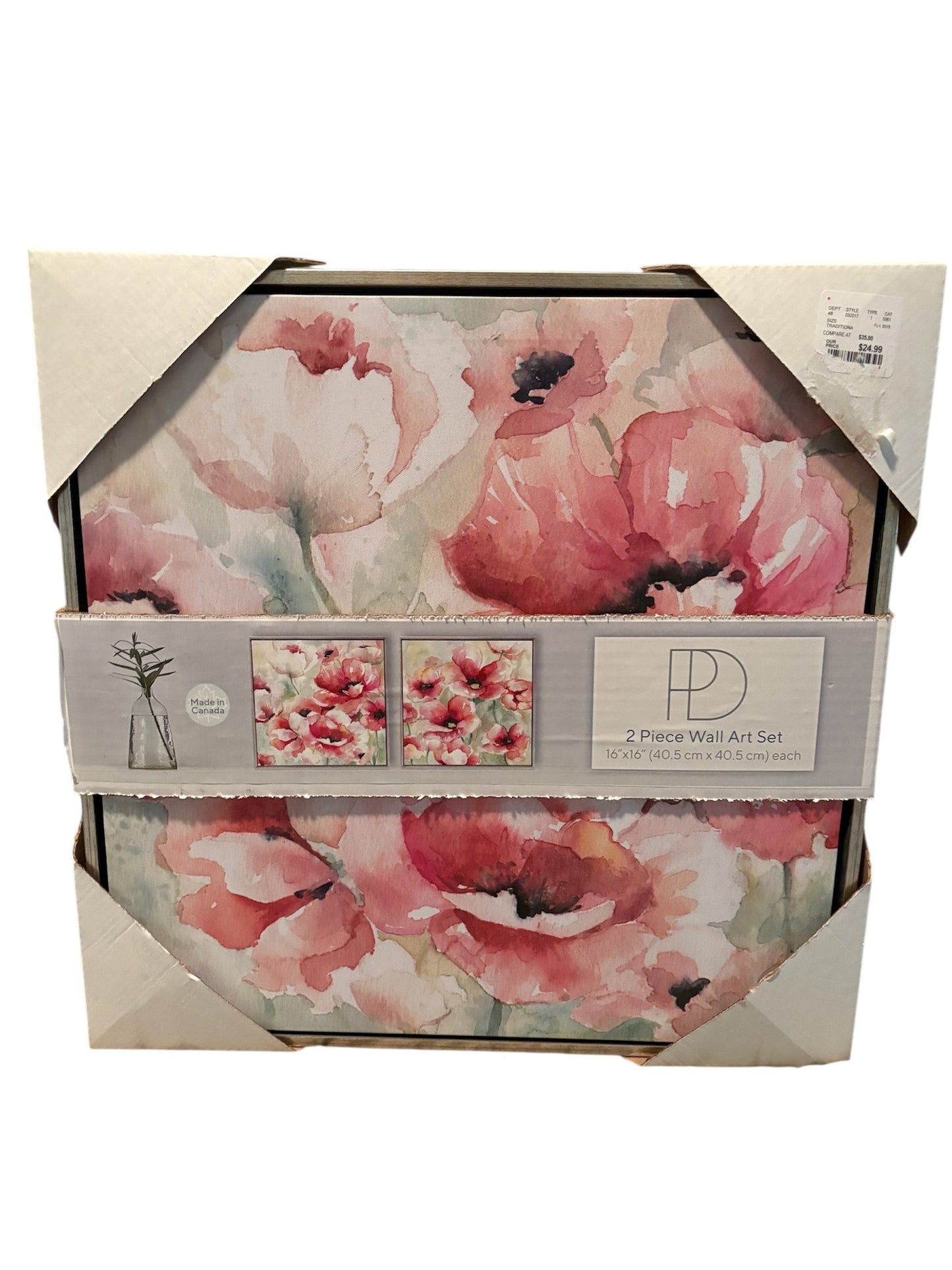Seller #105 - Floral Wall Art NWT