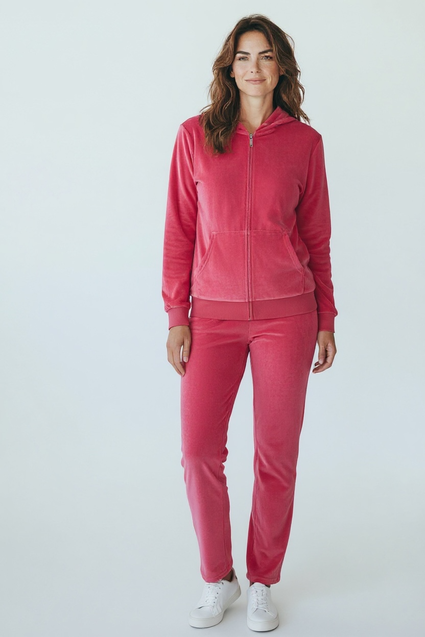 #77 Like New Hot Pink Sweats Outfit, Women’s Large
