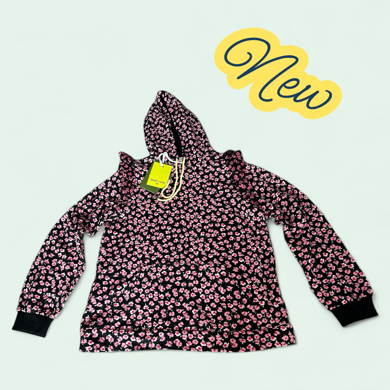 #77 NWT Long Sleeve Floral Hoodie, Women’s Small