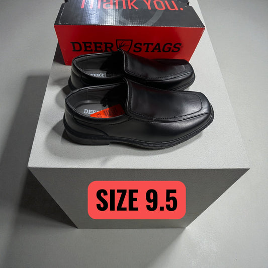 #77 New In Box Men’s Deer Stag Slip-On Dress Shoe, Size 9.5