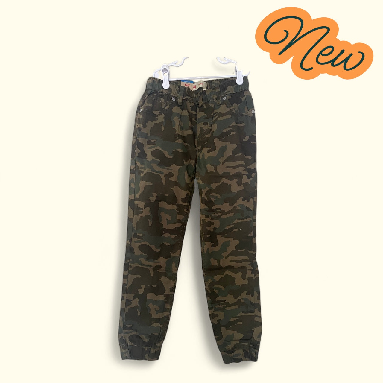 #77 NWT Camo Levi Joggers, Boys Size 12 Regular (Pair 2)