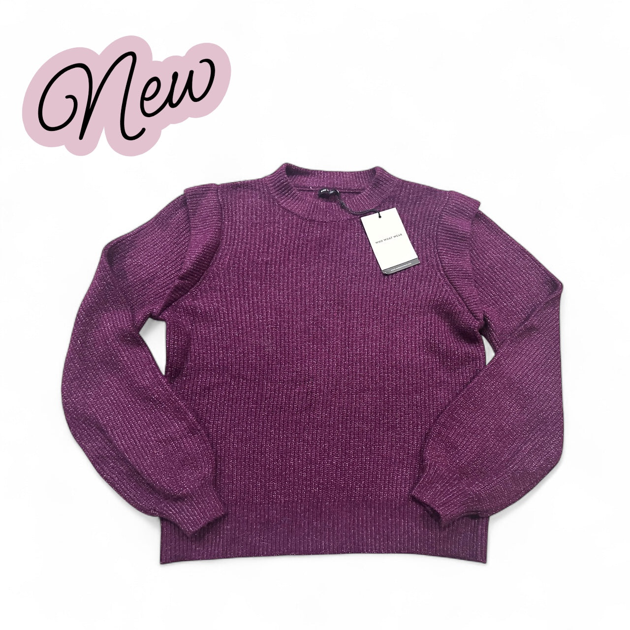 #77 NWT Women’s Magenta Sweater, Size Large