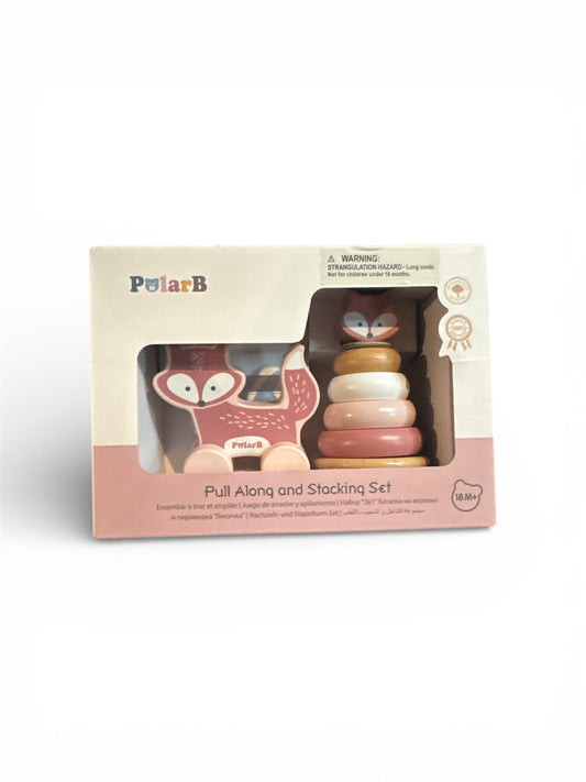 #190 New in Box PolarB Pull Along Stacking Set
