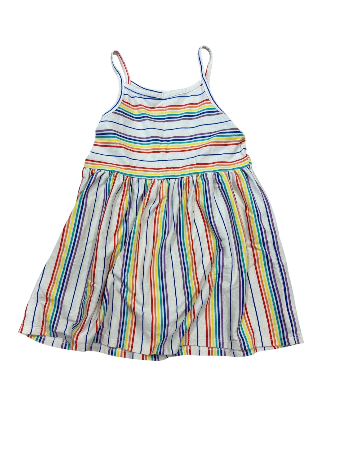 55 - Cat & Jack RAINBOW stripe dress sz 4
