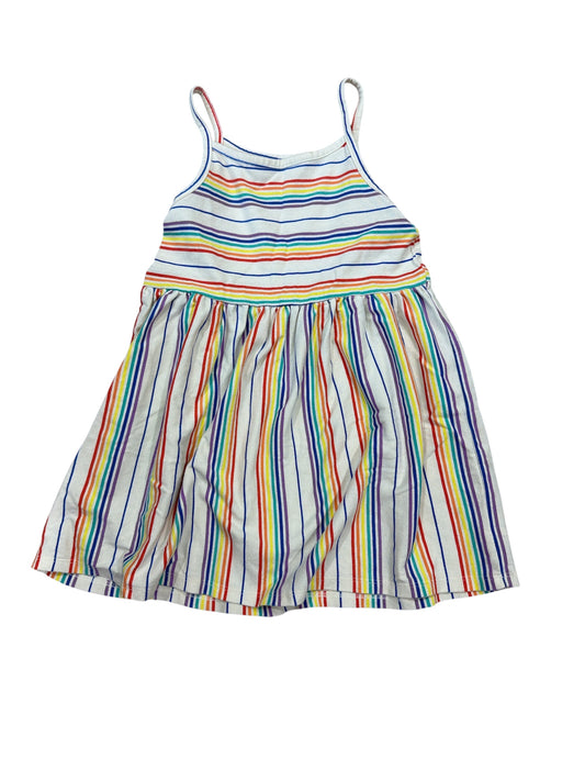 55 - Cat & Jack RAINBOW stripe dress sz 4