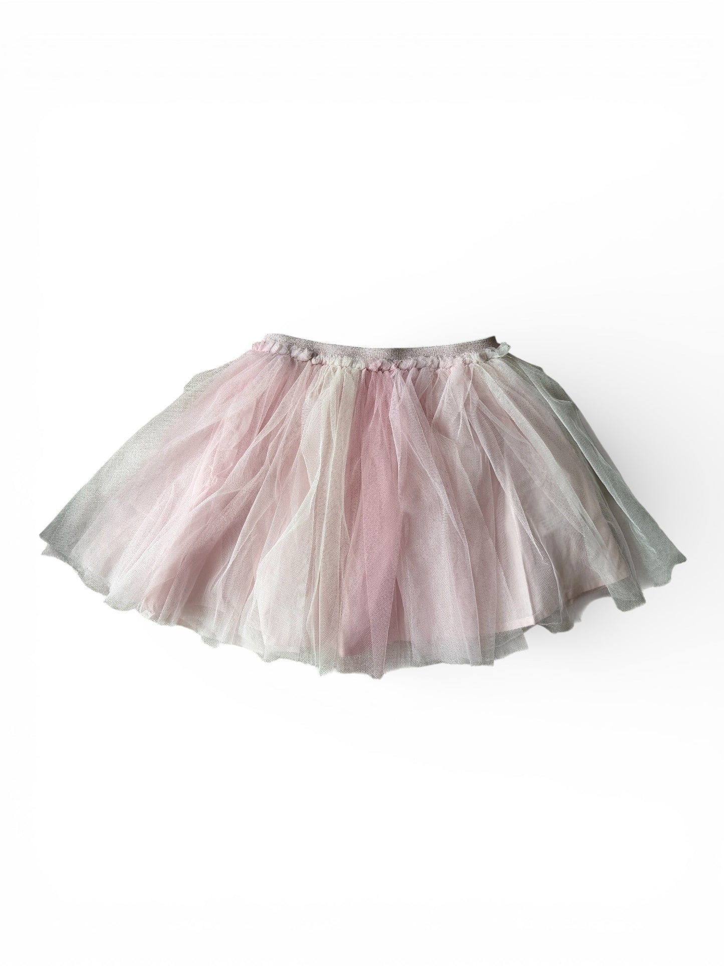 #155 EUC Pink & White Tulle Skirt, Girls 3T