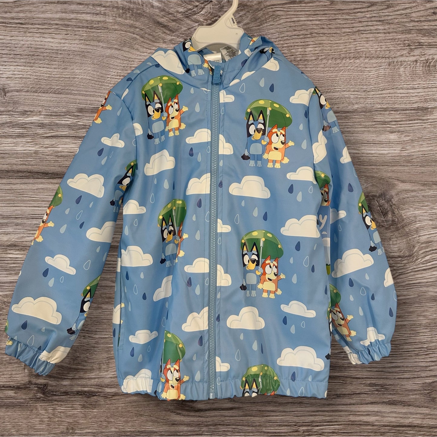 #169 Boy's 6/7 Bluey Rain Coat- NWT