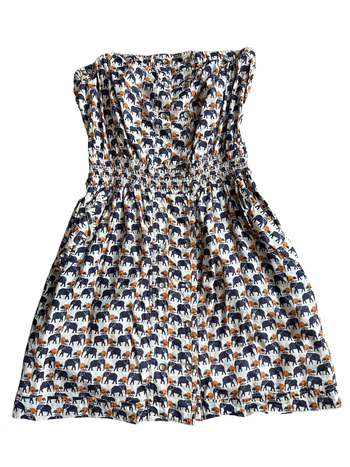 114 BCBG strapless Elephant dress