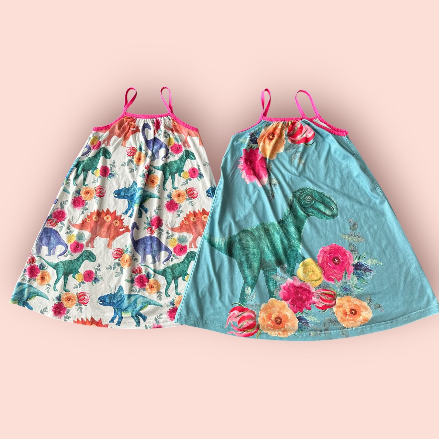 #169 Girl’s 4/5 Dino Dresses (2)