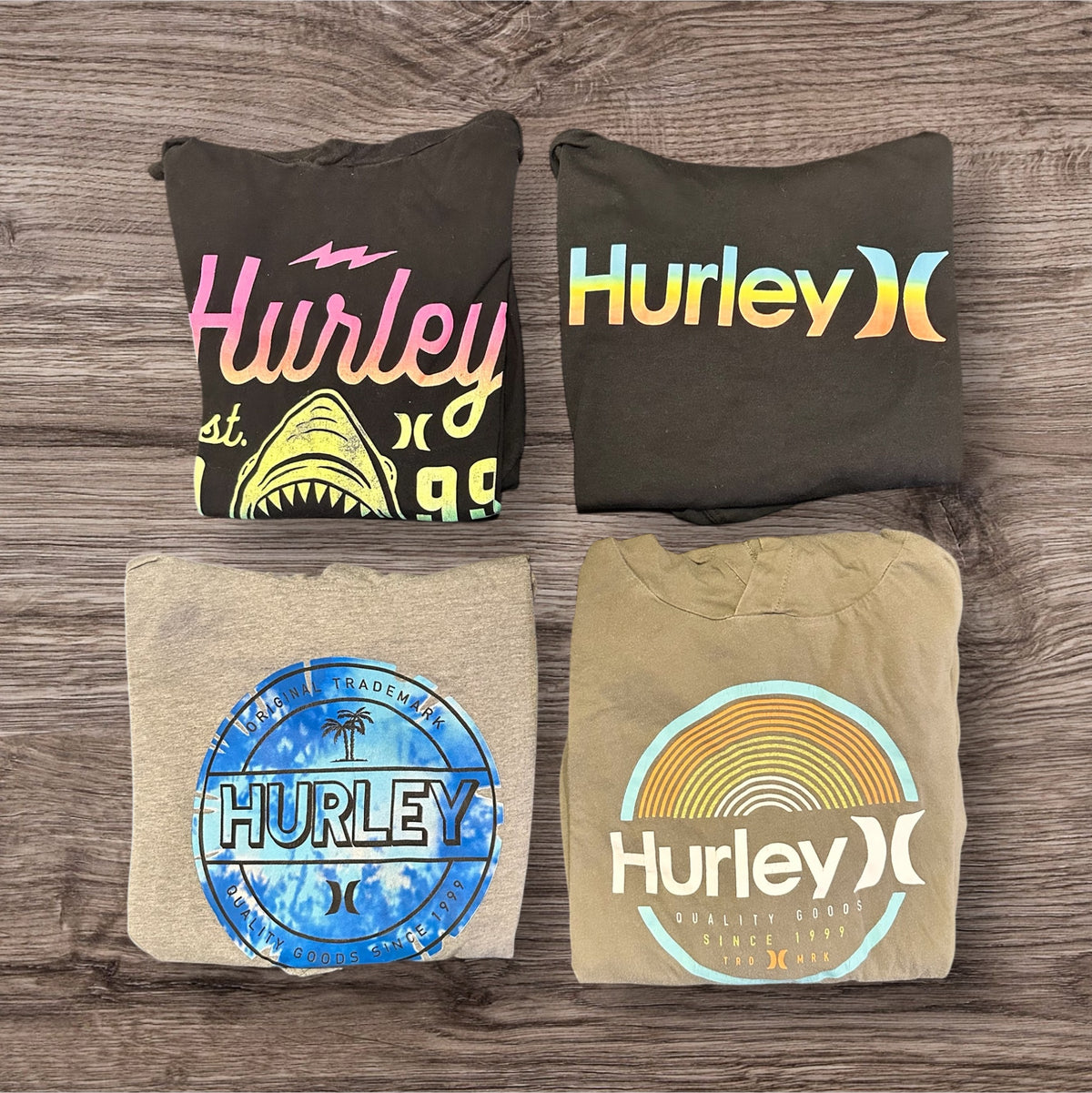 #171 Boy’s Medium Hurley Long Sleeve Bundle (4)