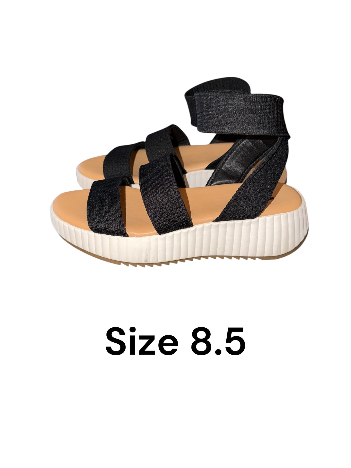 #155 NWT Steve Madden Strappy Platform Wedge Sandals, Women’s 8.5