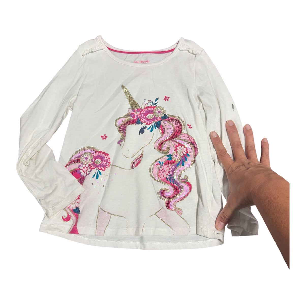 77 - Unicorn Long Sleeve sz 5 *note mark