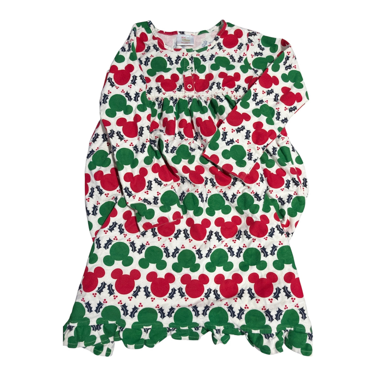 77 - Hanna Andersson sz 8 CLASSIC Mickey holiday nightgown VERY thick