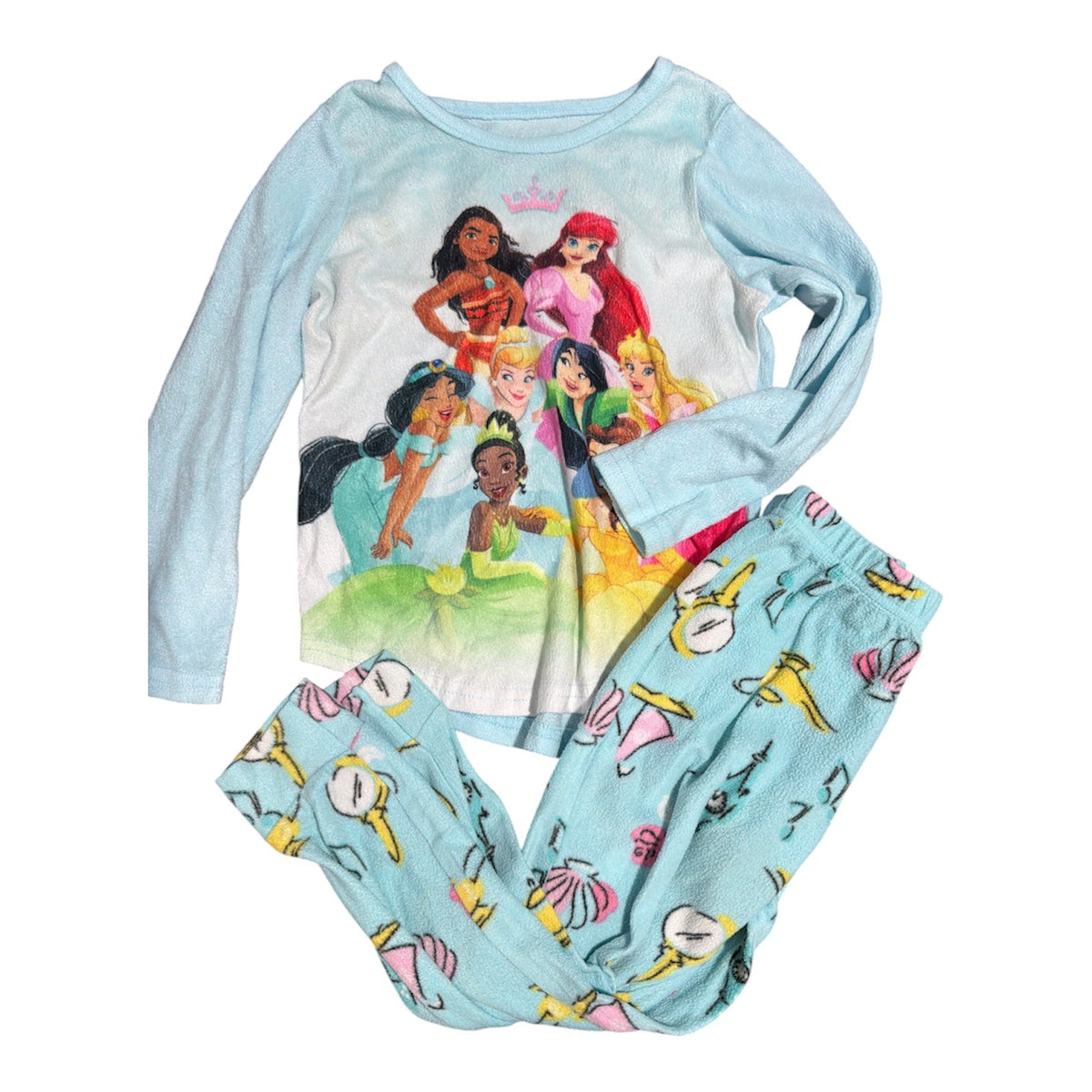 77 - Disney princess fleece sz 6 PJs
