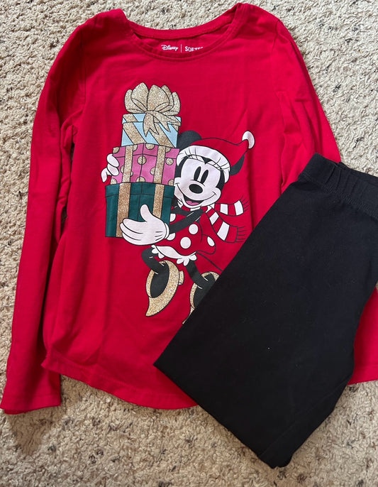 Seller 120, VGUC, Girls 6X, Minnie Mouse Holiday Outfit