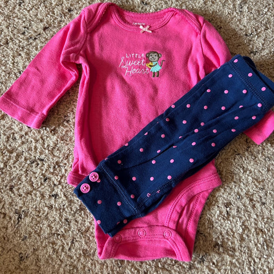 Seller 120, VGUC Girls 3M Carters Outfit