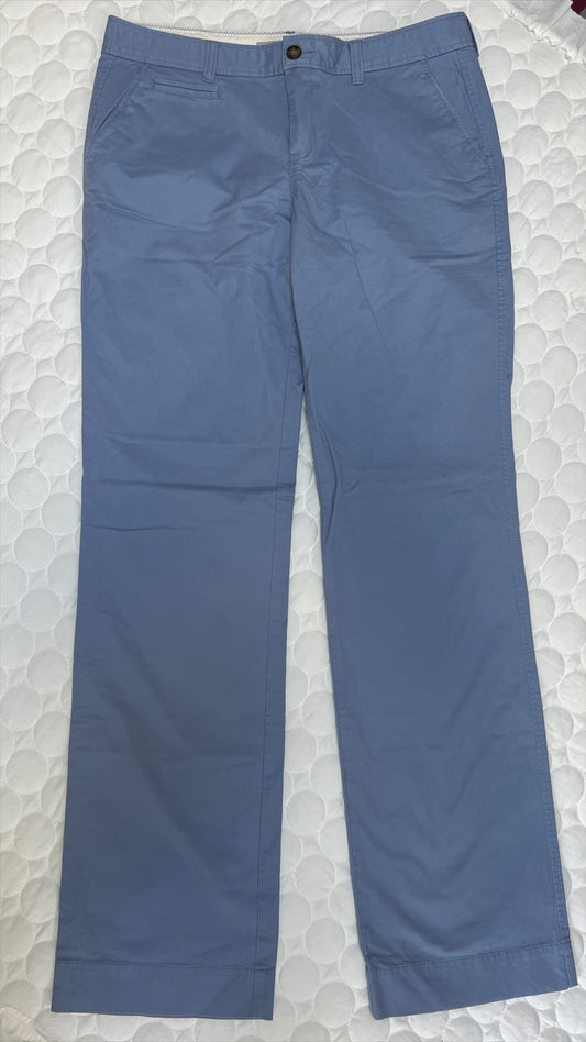 Size 12 tall Old Navy powder blue straight leg pants, EUC/like new.
