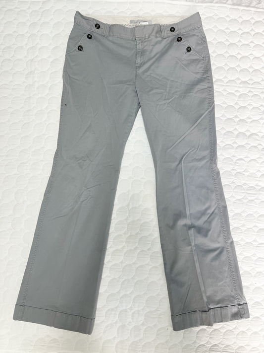 Size 16 tall Old Navy grey pants with button detail. GUC.