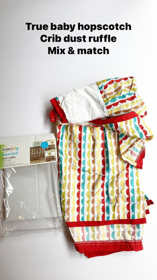 #119-Colorful Crib Dust Ruffle