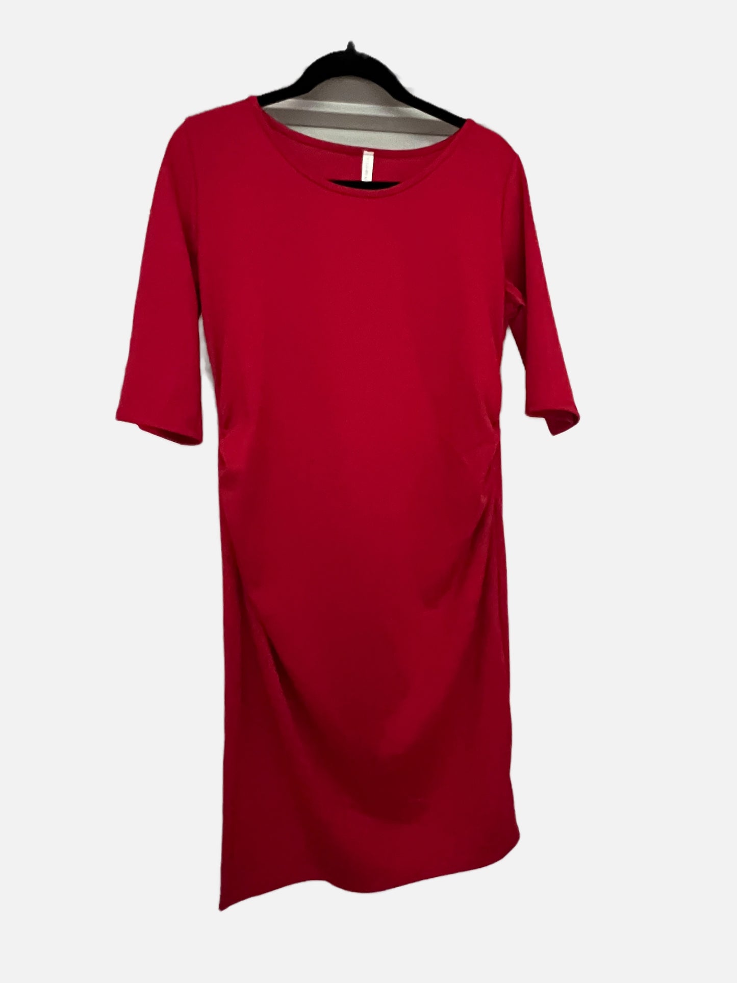 PinkBlush red maternity dress, size large, VGUC