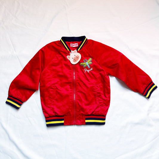 Pepco jacket red with piggy girls 3