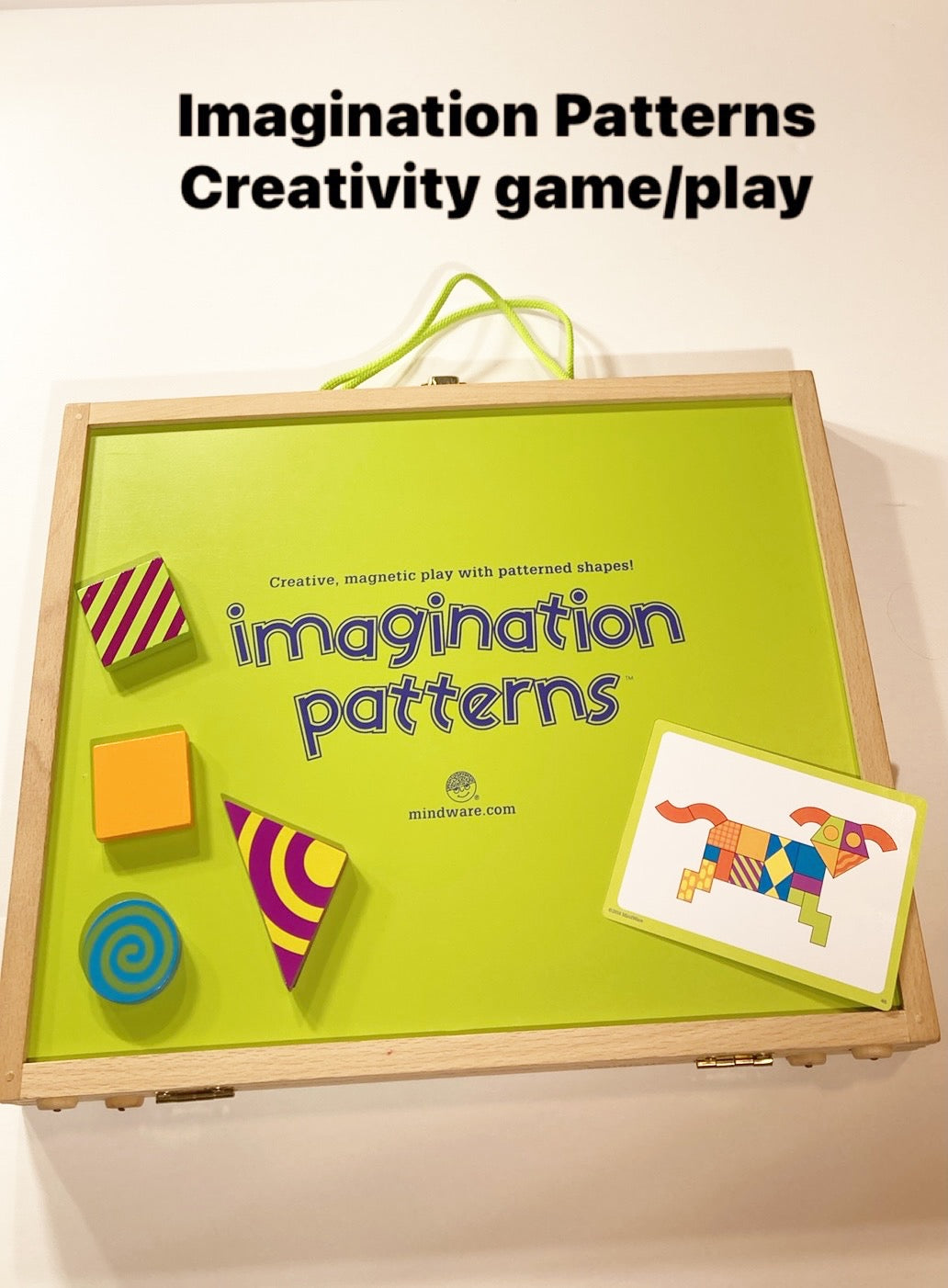 #1-*REDUCED*-Imagination Patters Creative Magnetic Play with Patterned Shapes In Carrying Case