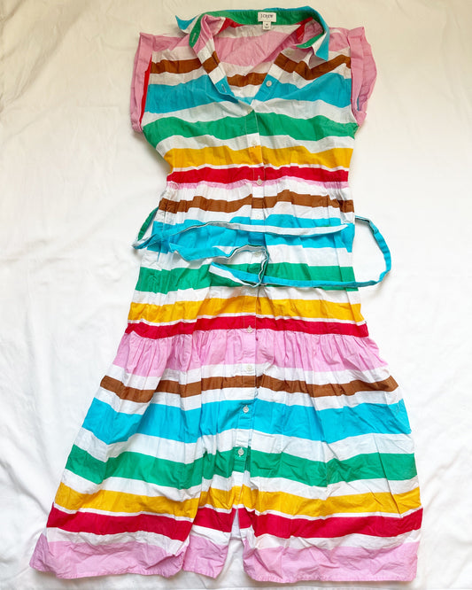 #56 J Crew rainbow dress women 4