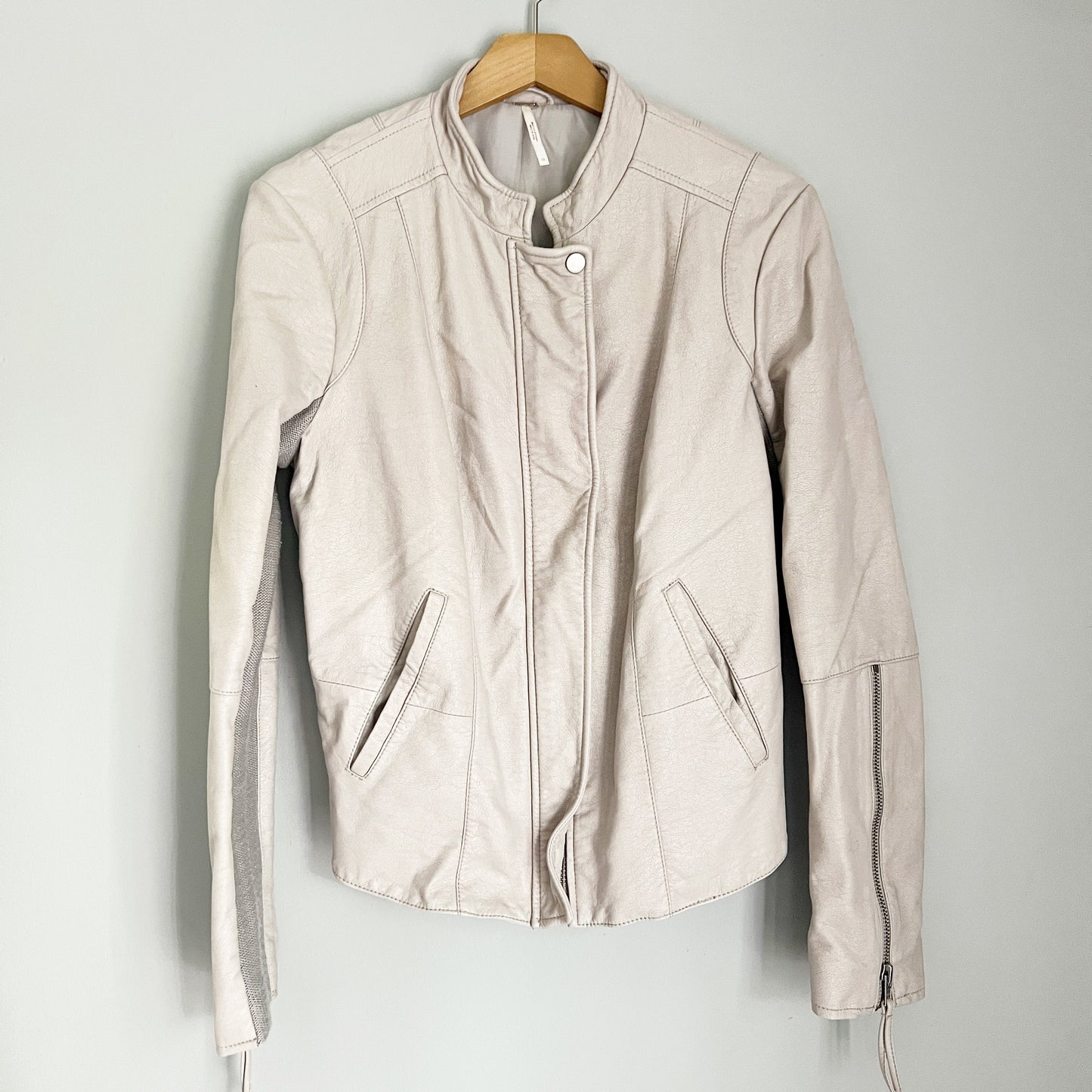 Seller 196 Free People Cool & Clean Vegan leather jacket M