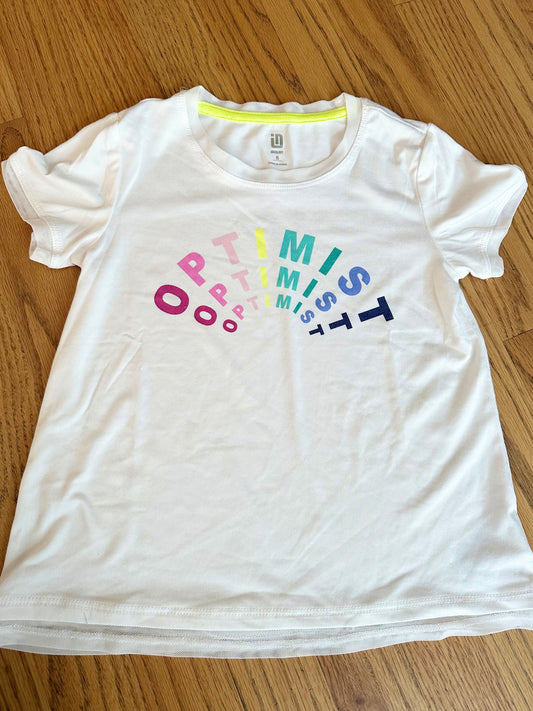 #198- Girls Active “Optimist” Shirt- Size 6