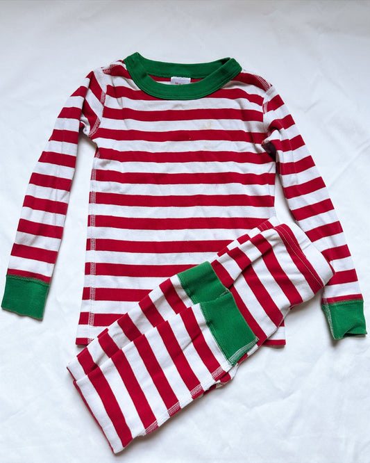 #56 Hanna Christmas strips PJ girls boys 4