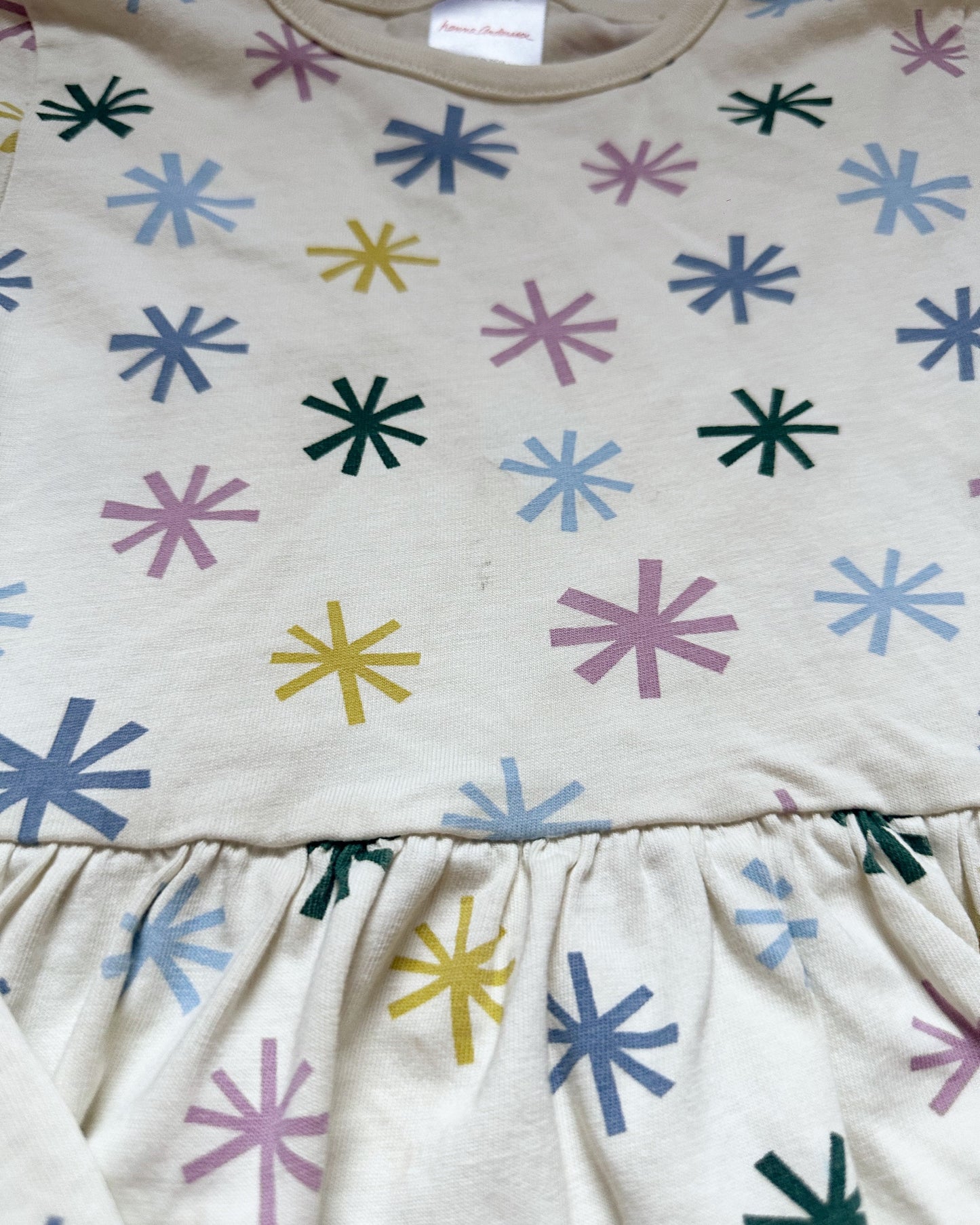 #56 Hanna snow flake dress girls 8