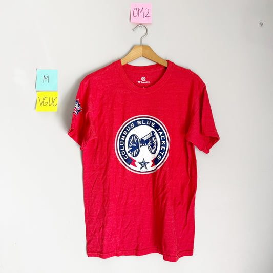 Seller 196 fanatics Columbus blue jackets tee M