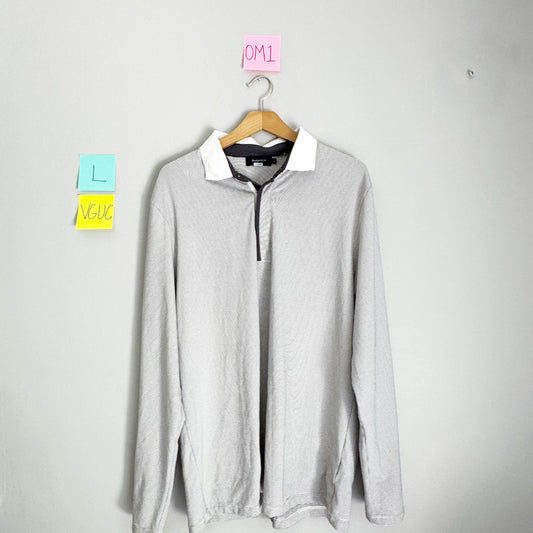 Seller 196 Men’s Bugatchi Golf Quarterzip pullover L