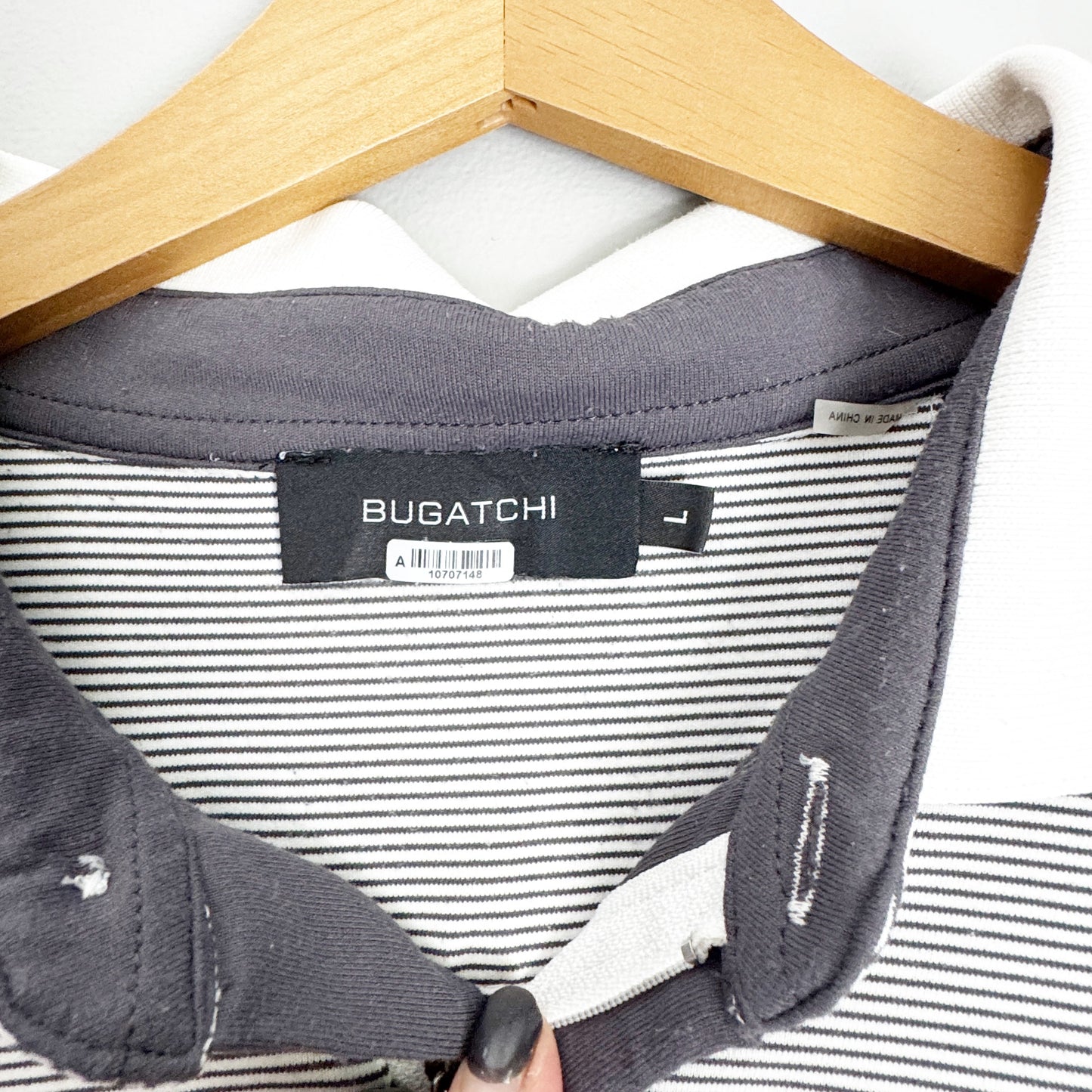 Seller 196 Men’s Bugatchi Golf Quarterzip pullover L
