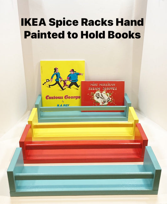 *REDUCED*-#99-Hand Painted IKEA Spice Shelves