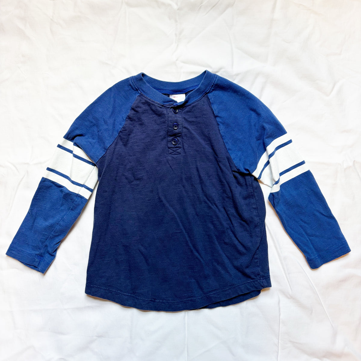#78 Hanna Long Sleeve T-shirt Blue with White Strips Boys 4
