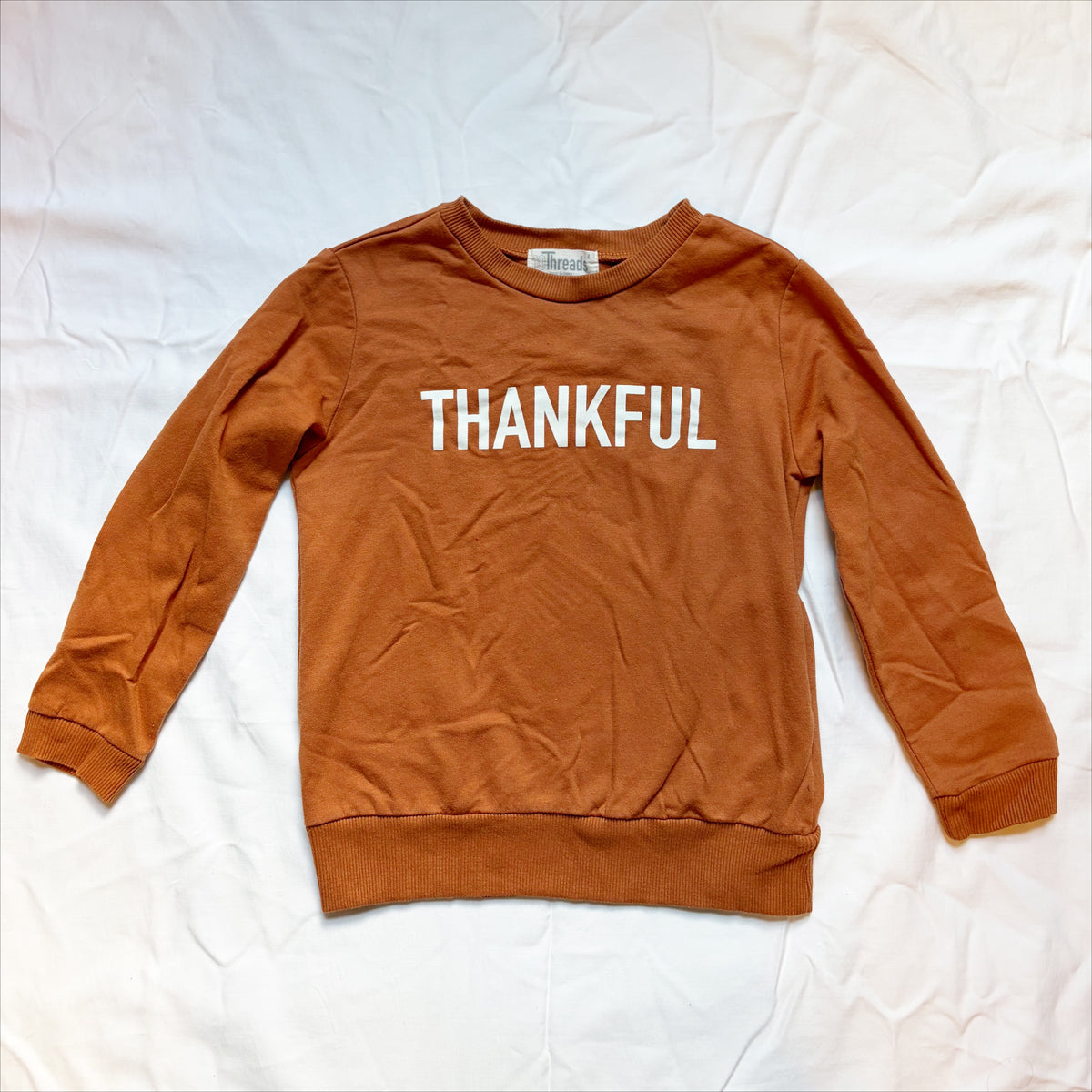 #78 Thankful Sweatshirt Girls 8