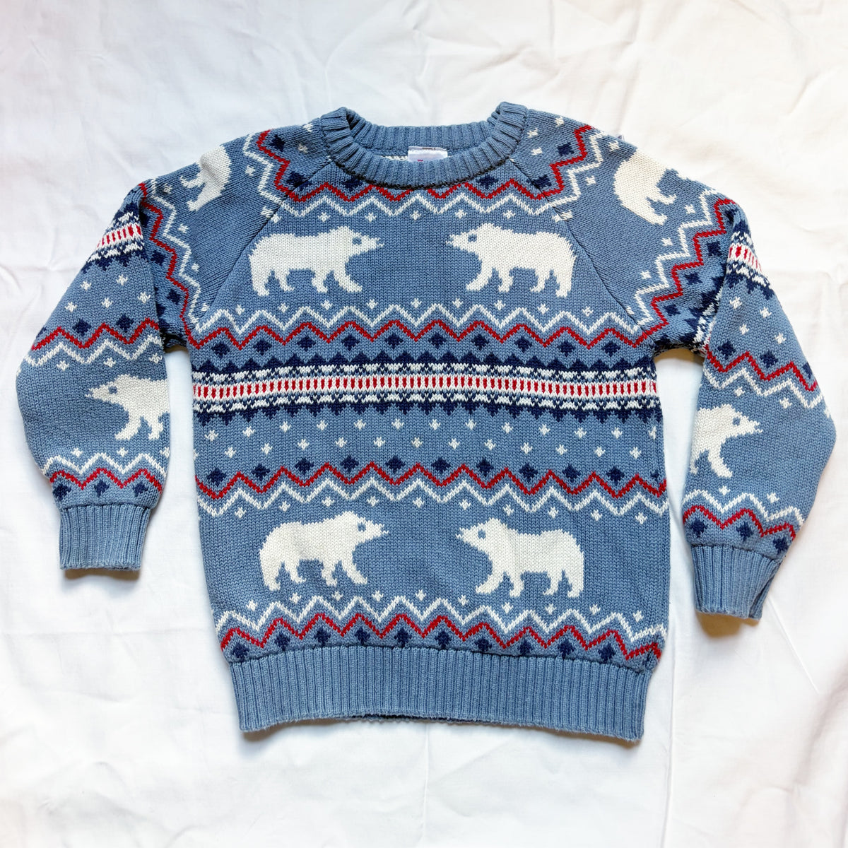 #78 Hanna Sweater Blue Polar Bear Boys 4