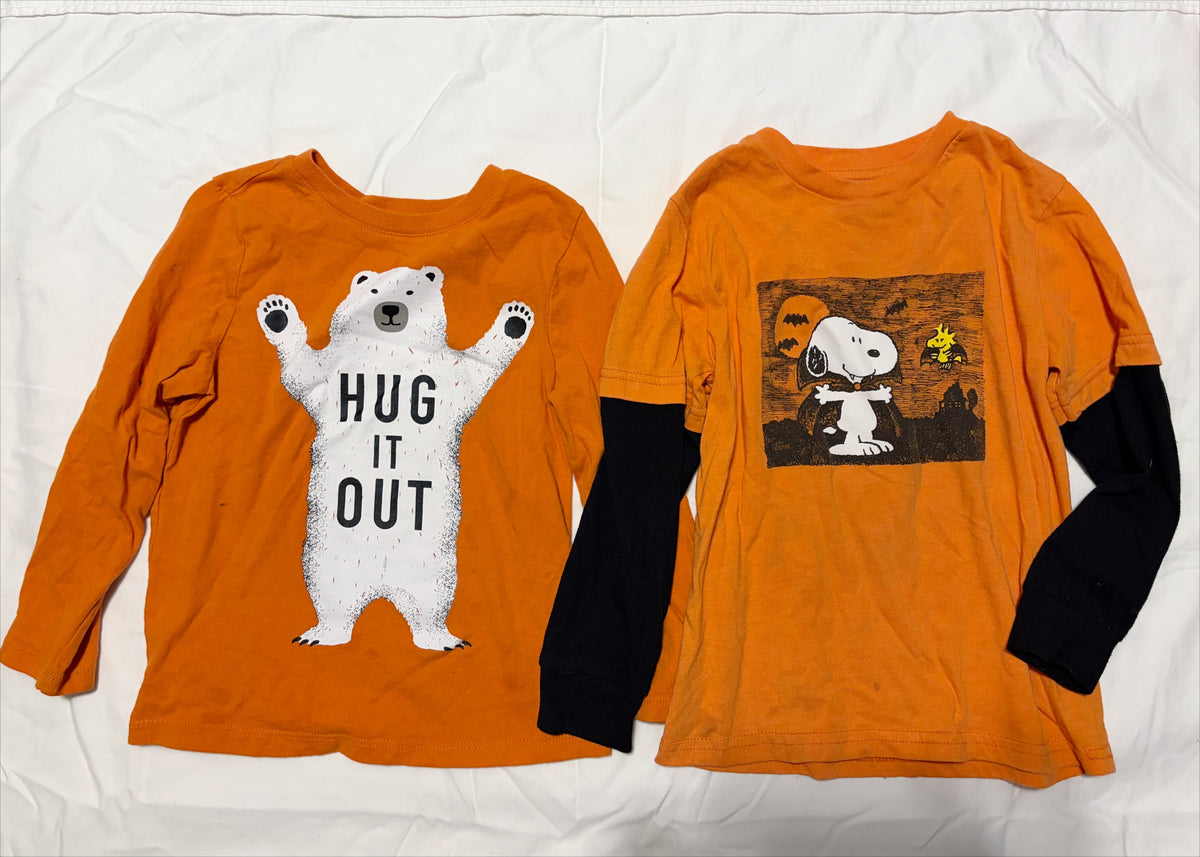 #78 Orange T Shirts Hug and Peanuts Boys 5
