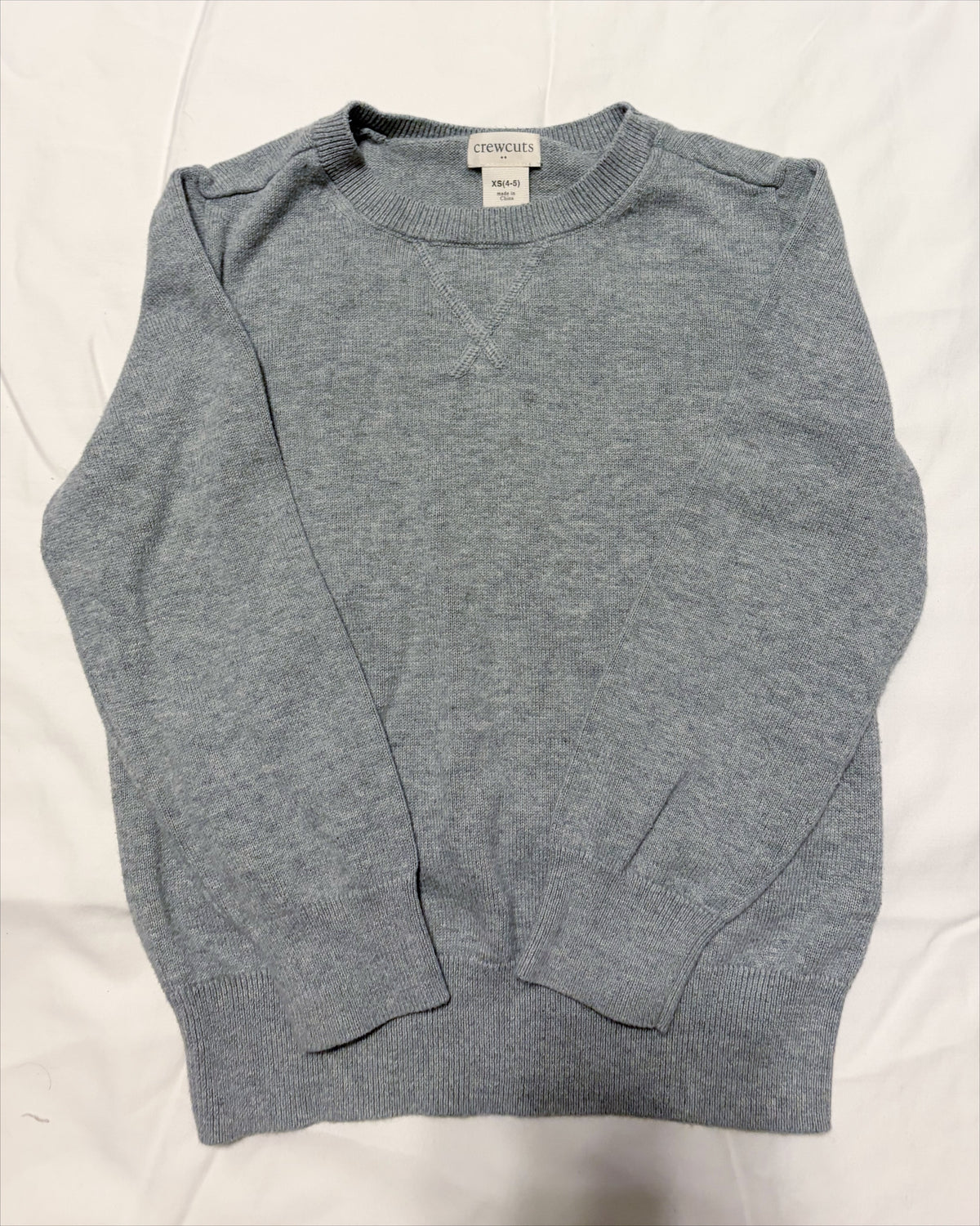 #78 Crewcuts Grey Sweater Boys XS 4-5