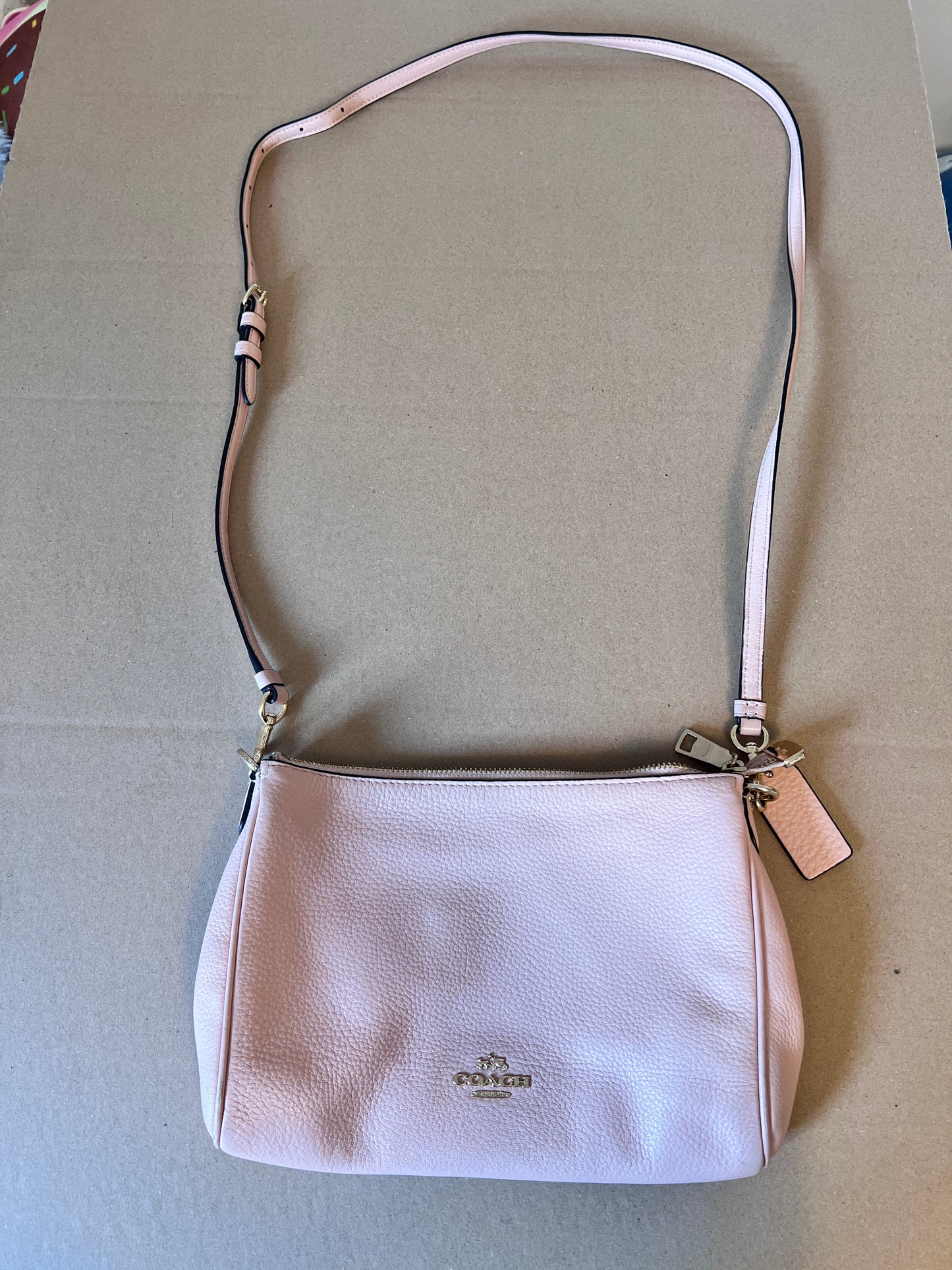#176 - Coach pale pink leather crossbody